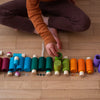 Little wooden toy colourful chararcters for free play | Conscious Craft